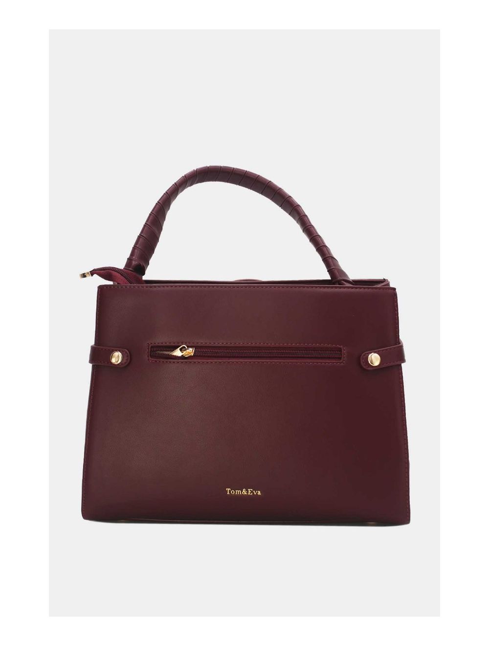 Tom&eva Sac à Main Femme Effet Tissu 24B-6059-Pink/Red