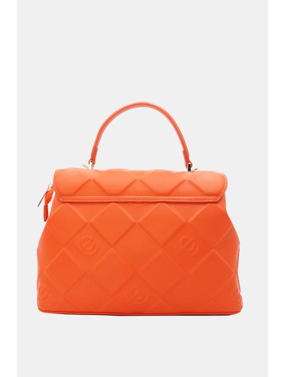 Tom&eva Sac à Main Femme Embossé à Détail Métallique 6930-Orange