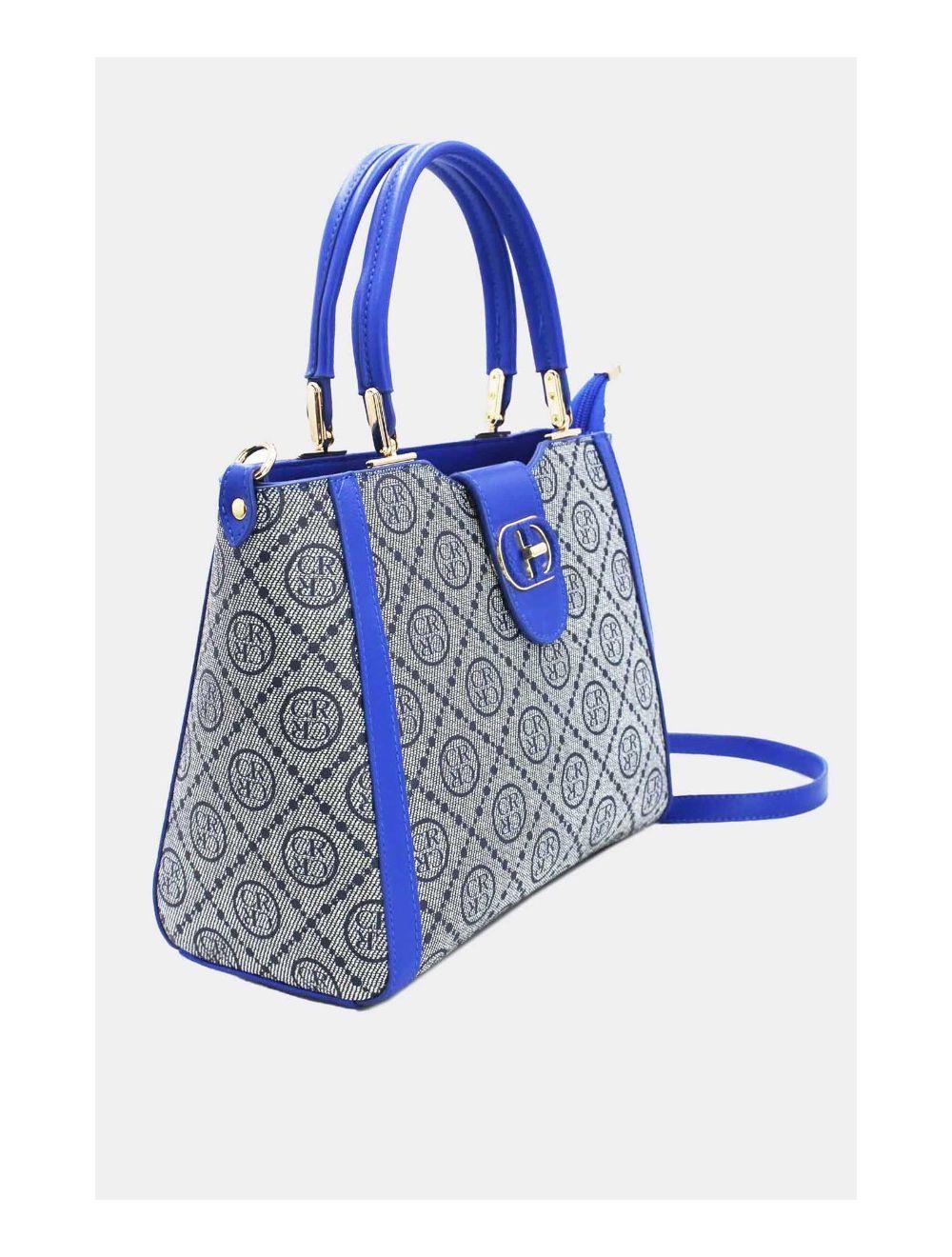 Tom&eva Sac à Main Femme Orné Languette-22B-5667-Marine