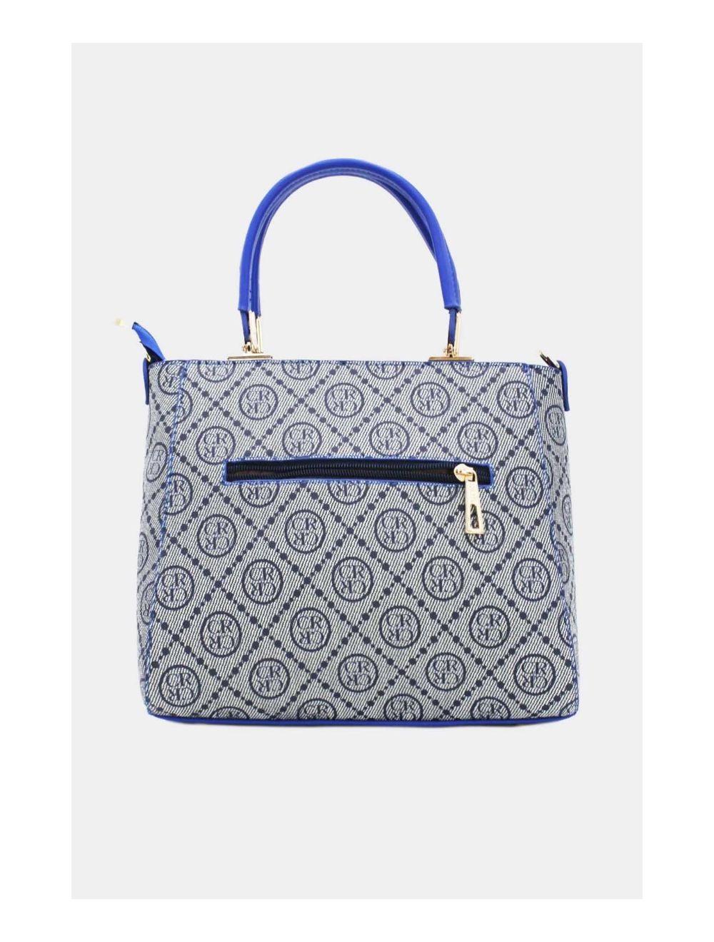 Tom&eva Sac à Main Femme Orné Languette-22B-5667-Marine