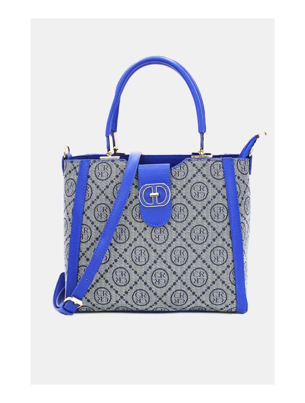 tom&eva Sac à Main Femme Orné Languette-22B-5667-Marine