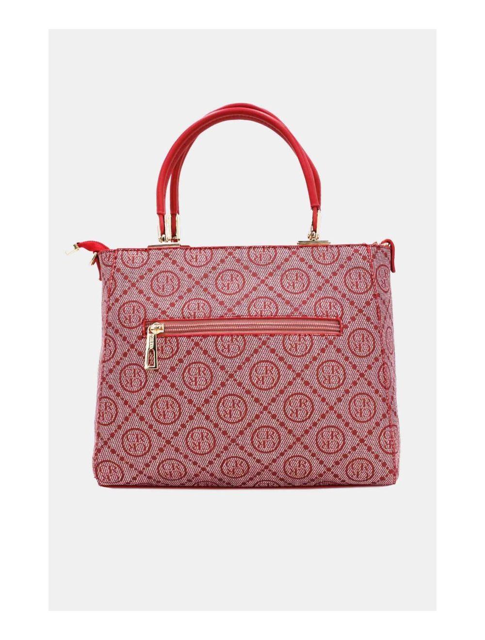 Tom&eva Sac à Main Femme Orné Languette-22B-5667-Rouge