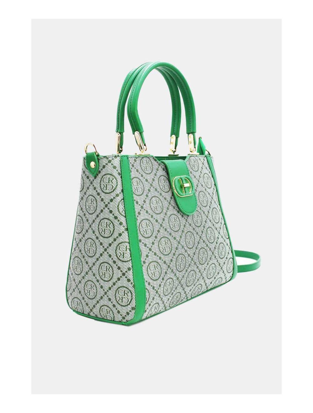 Tom&eva Sac à Main Femme Orné Languette-22B-5667-Vert