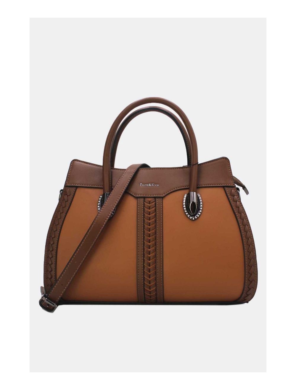 Tom&eva Sac à Main Femme Patchwork 24B-6092-Brown/Coffee
