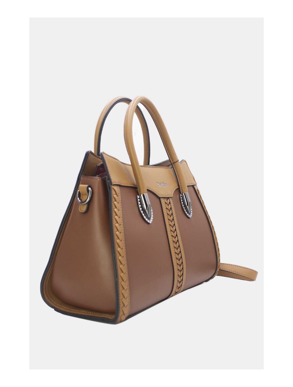 Tom&eva Sac à Main Femme Patchwork 24B-6092-Coffee/Khaki