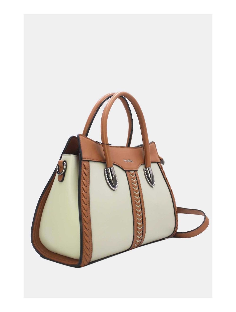 Tom&eva Sac à Main Femme Patchwork 24B-6092-Grey/Brown