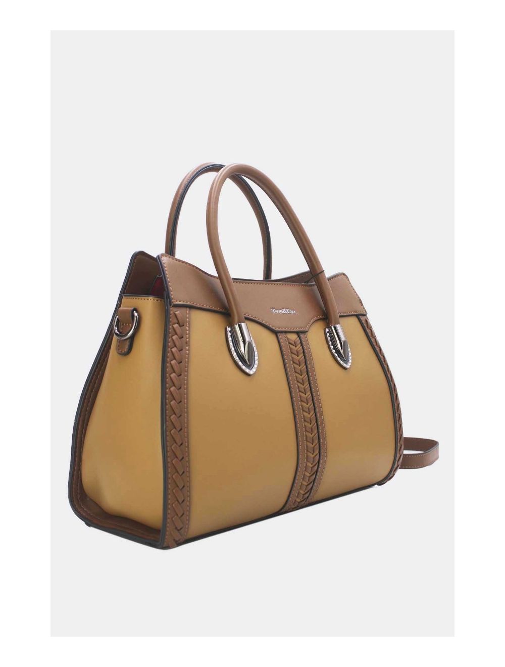 Tom&eva Sac à Main Femme Patchwork 24B-6092-Khaki/Coffee