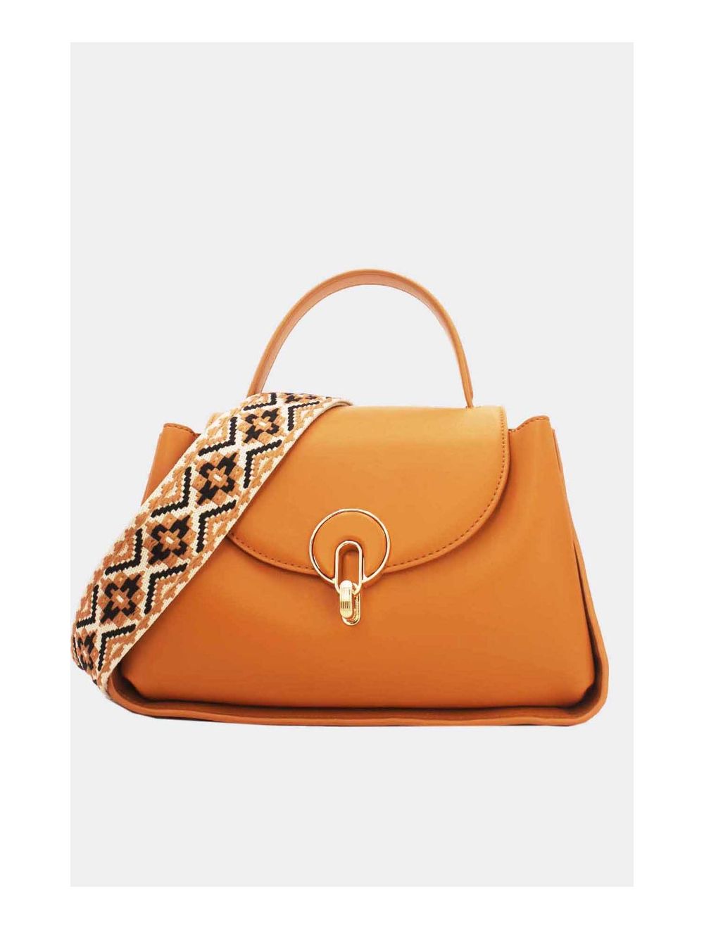 Tom&eva Sac à Main Femme Vintage à Bandoulière Large 6961H-Jaune