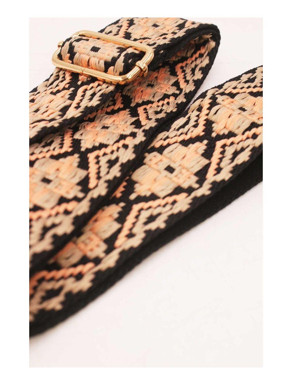 Tom&eva Sac à Main Femme Vintage à Bandoulière Large 6961H-Noir