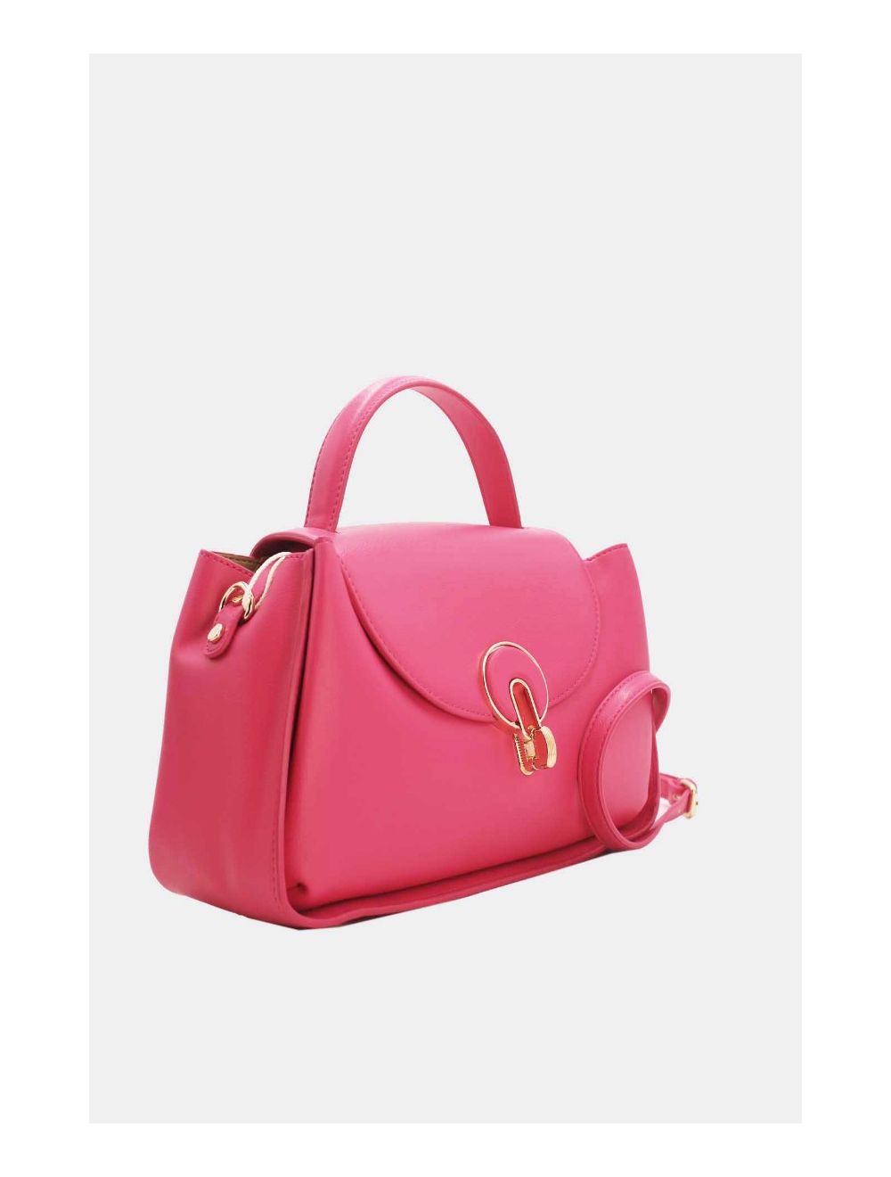 Tom&eva Sac à Main Femme Vintage à Boucle Design Lune 6961-Rose