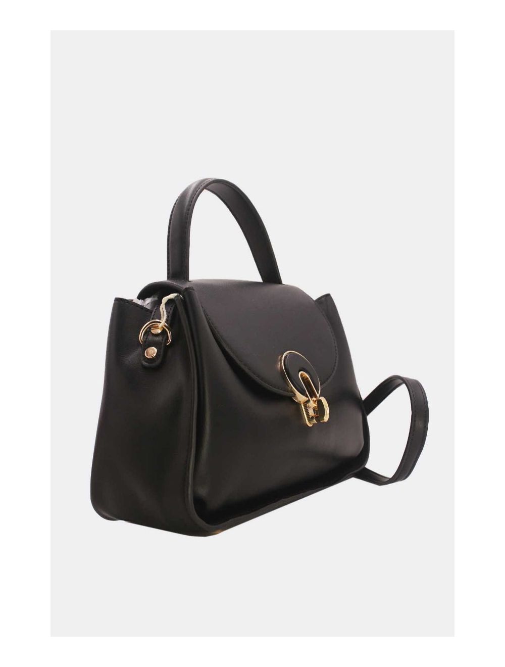 Tom&eva Sac à Main Femme Vintage à Boucle Design Lune 6961-Noir