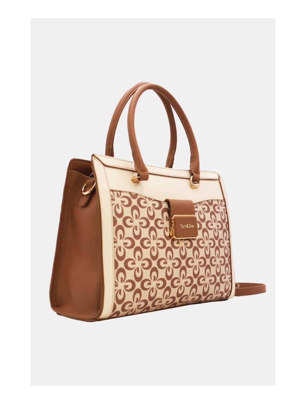 Tom&eva Sac à Main Femme Vintage Motif Fleurs 23B-5740-Abricot