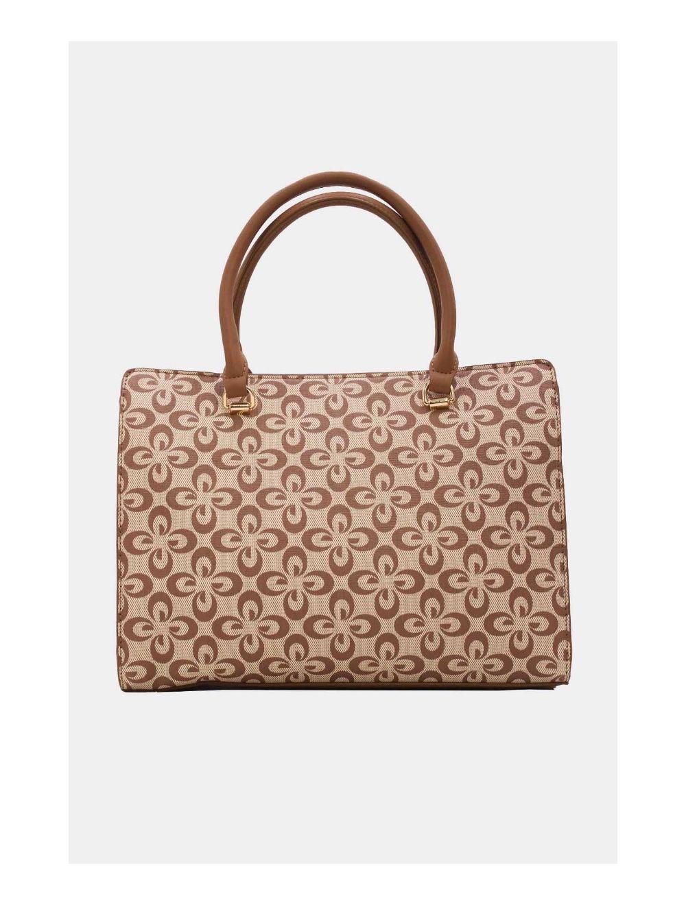 Tom&eva Sac à Main Femme Vintage Motif Fleurs 23B-5740-Abricot