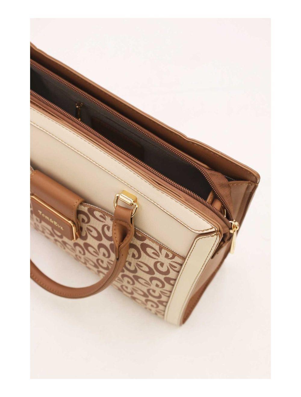 tom&eva Sac à Main Femme Vintage Motif Fleurs 23B-5740-Abricot