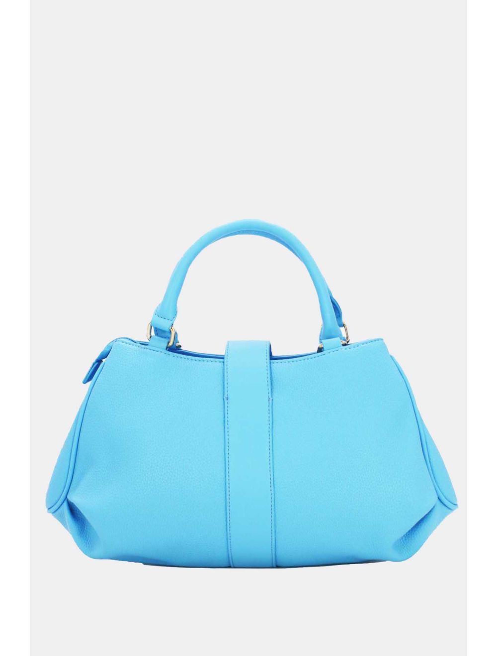 Tom&eva Sac à Main Languette En Relief Litchi-6909-Bleu