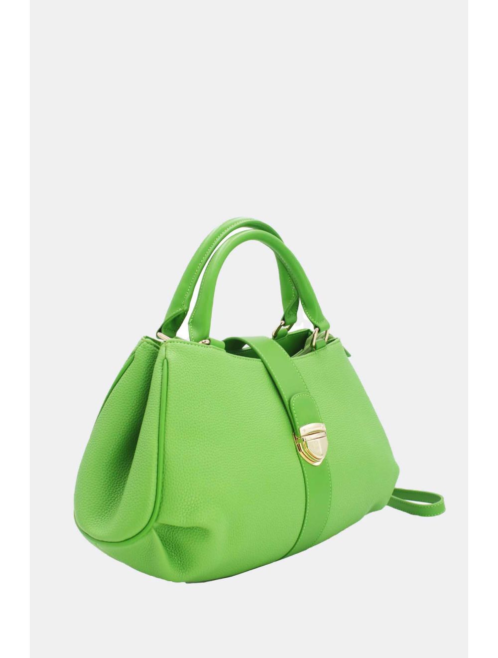 Tom&eva Sac à Main Languette En Relief Litchi-6909-Vert Clair