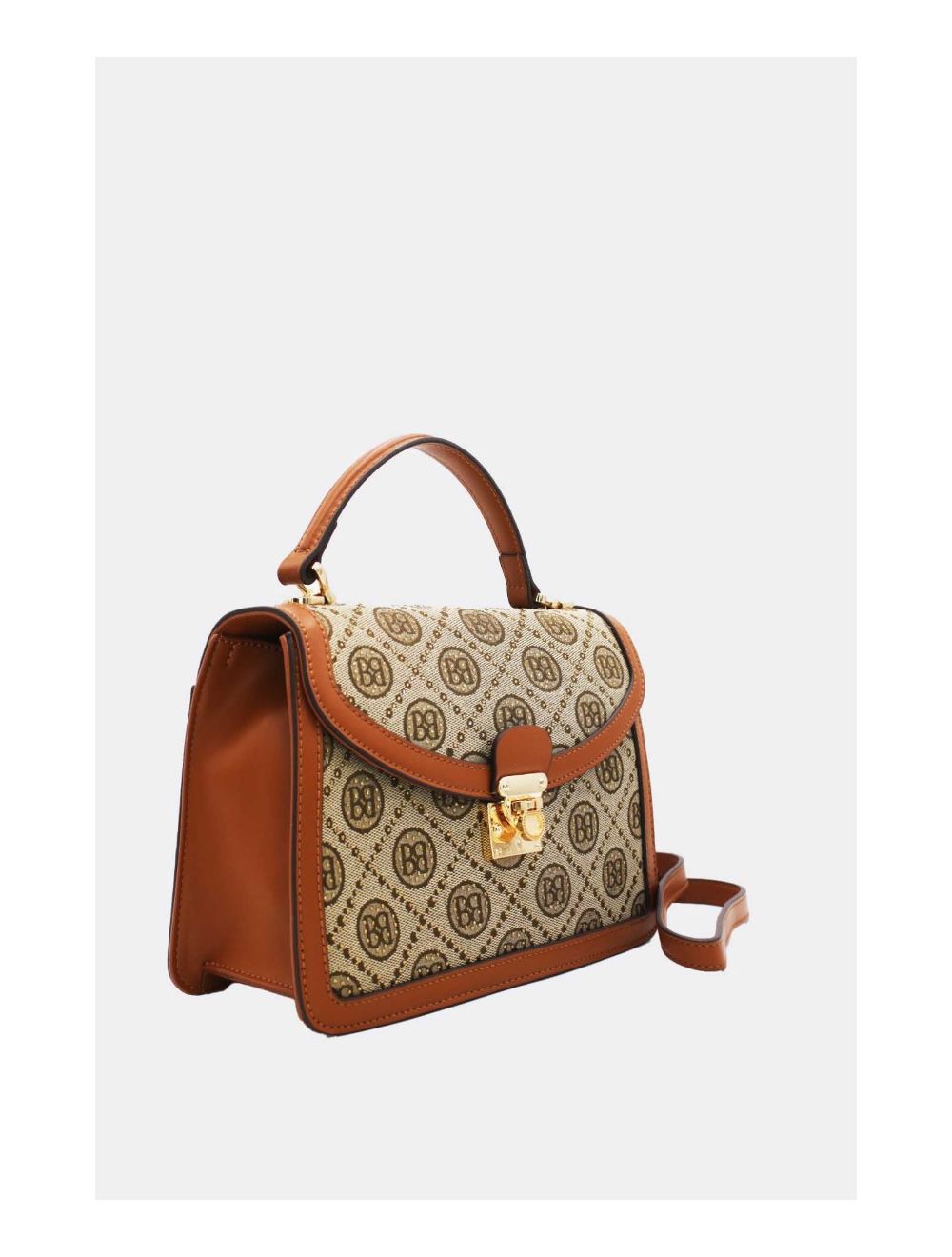 Tom&eva Sac A Main Monogramme Style Vintage 22B-5670-Camel