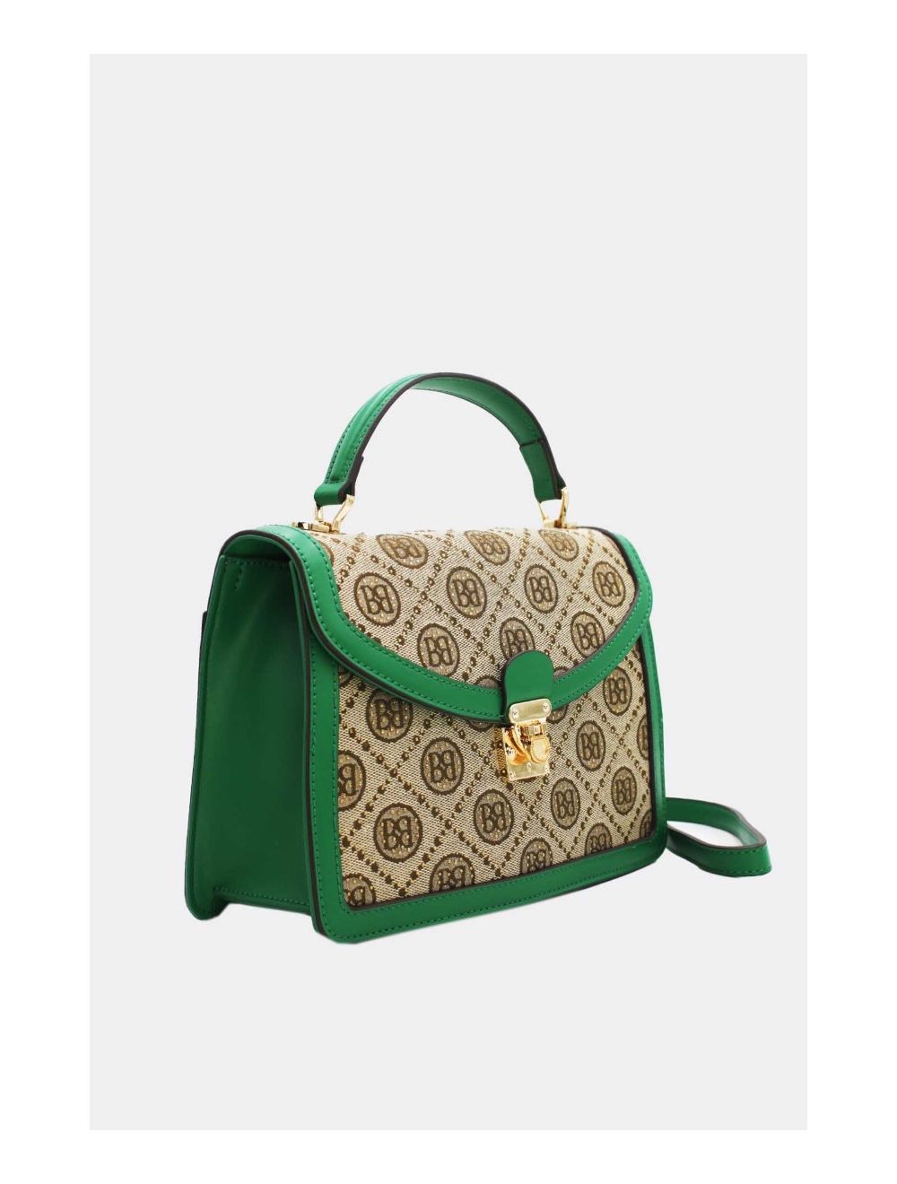 Tom&eva Sac A Main Monogramme Style Vintage 22B-5670-Vert