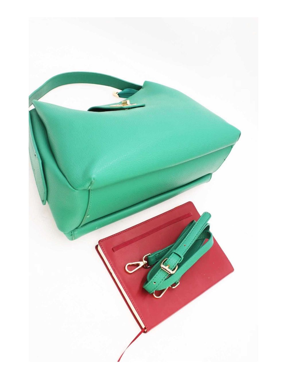 tom&eva Sac à Main Multi-compartiments Classique-6798-Vert