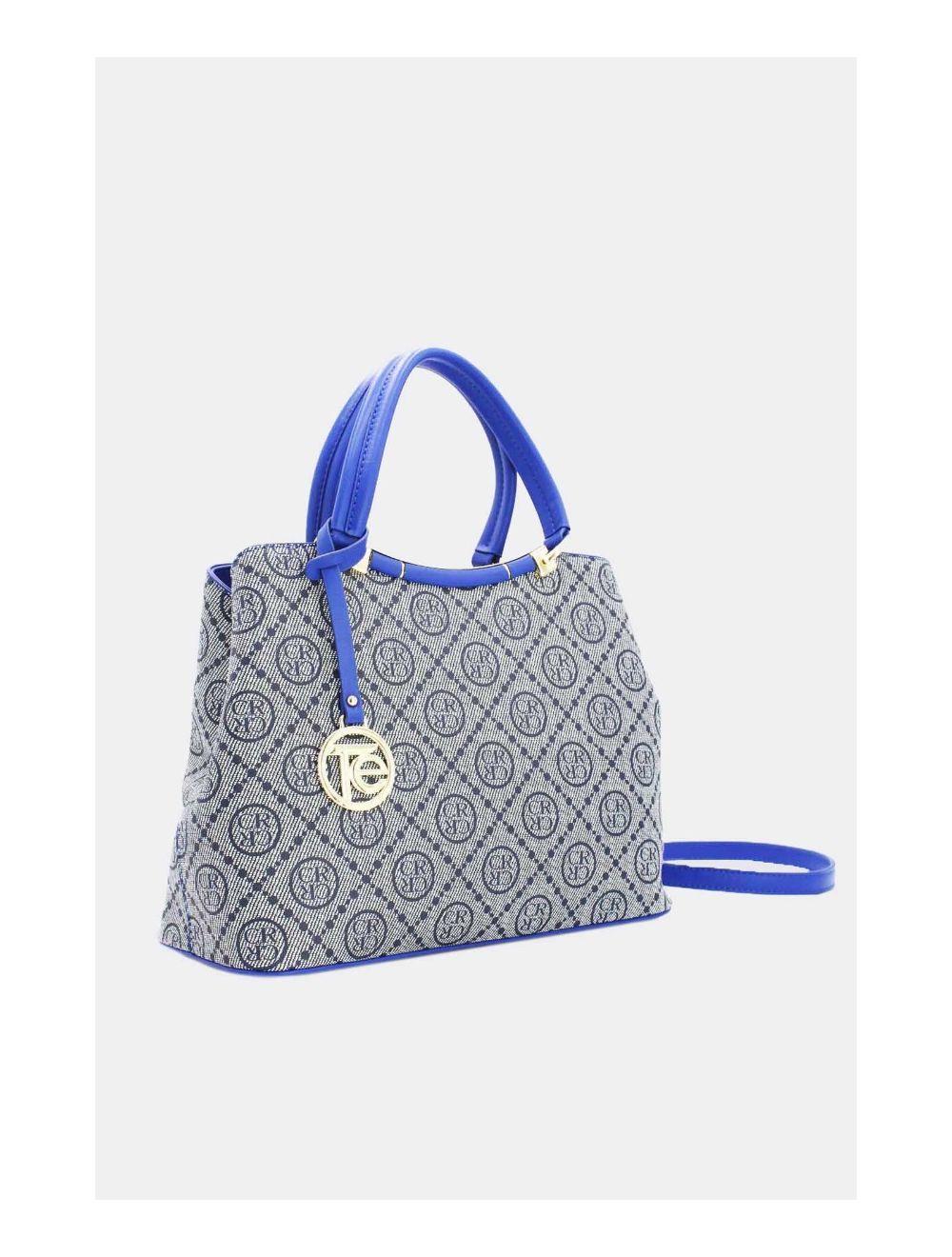 Tom&eva Sac A Main Multi Compartiments Monogramme 22B-5665-Navy