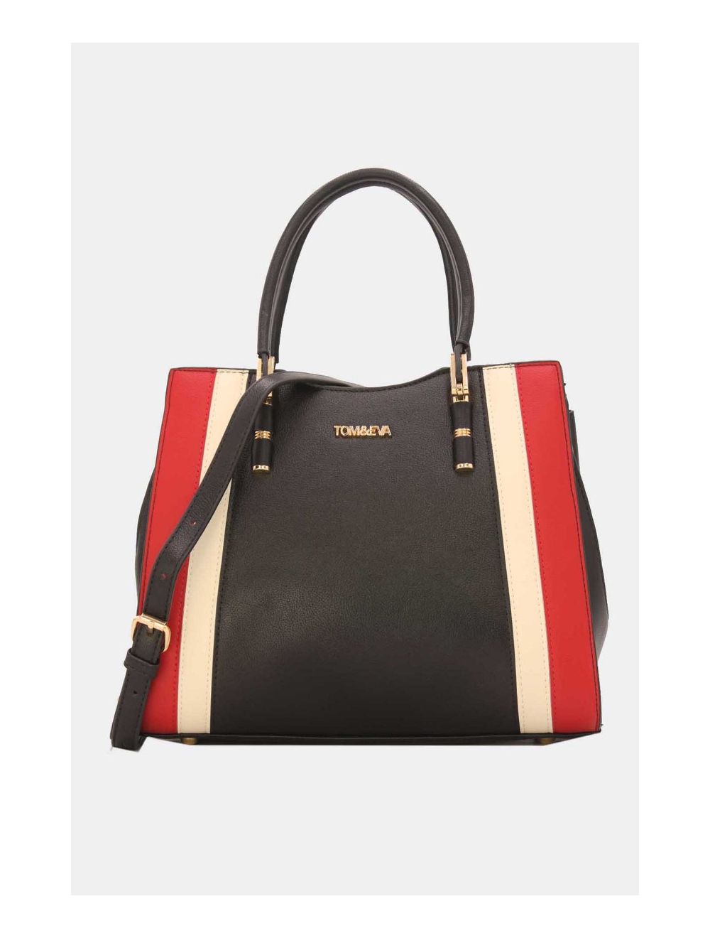 Tom&eva Sac à Main Multi Compartiments Patchwork 23B-5743-Noir