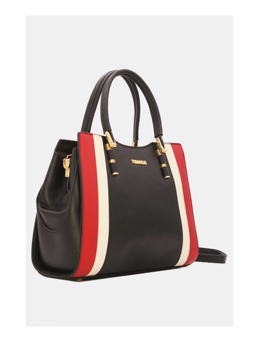 Tom&eva Sac à Main Multi Compartiments Patchwork 23B-5743-Noir