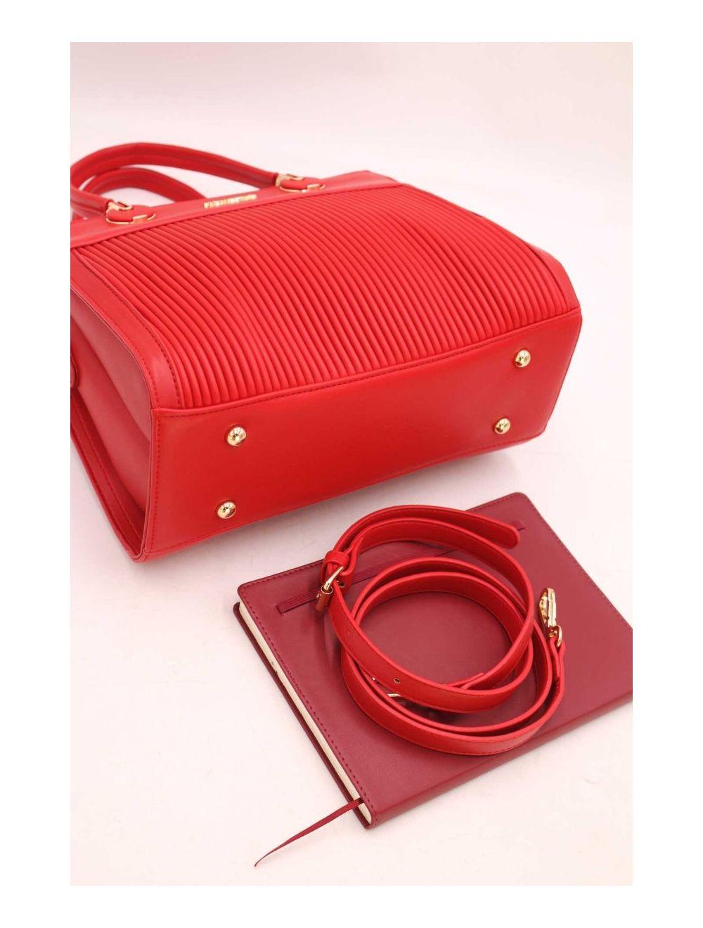 Tom&eva Sac à Main Multipoches Femme-23B-5701-Rouge