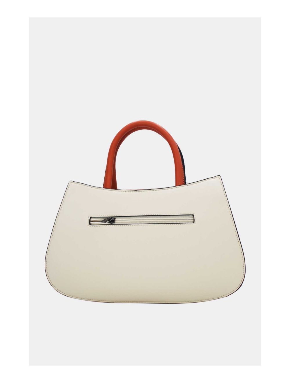 Tom&eva Sac à Main Patchwork Bicolore 24B-6026-Orange/White