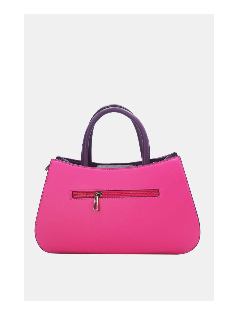 Tom&eva Sac à Main Patchwork Bicolore 24B-6026-Purple/Rose