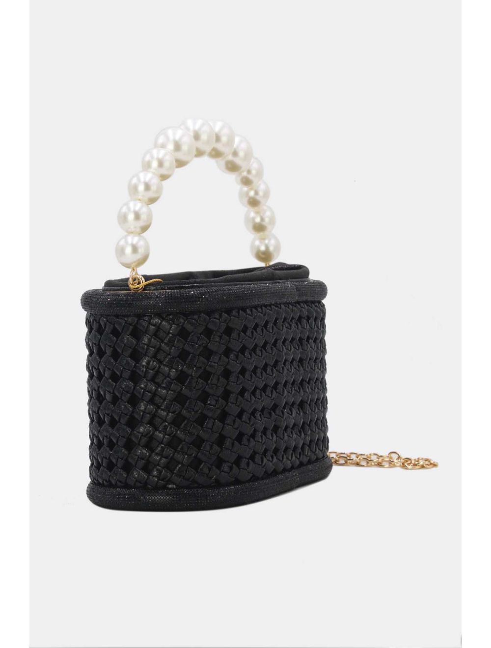 Tom&eva Sac à Main Soirée à Anse Perles 24P-5859-Noir