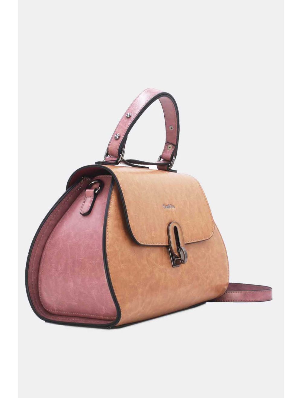 Tom&eva Sac à Main Style Vintage 24B-6116-Apricot/Pink