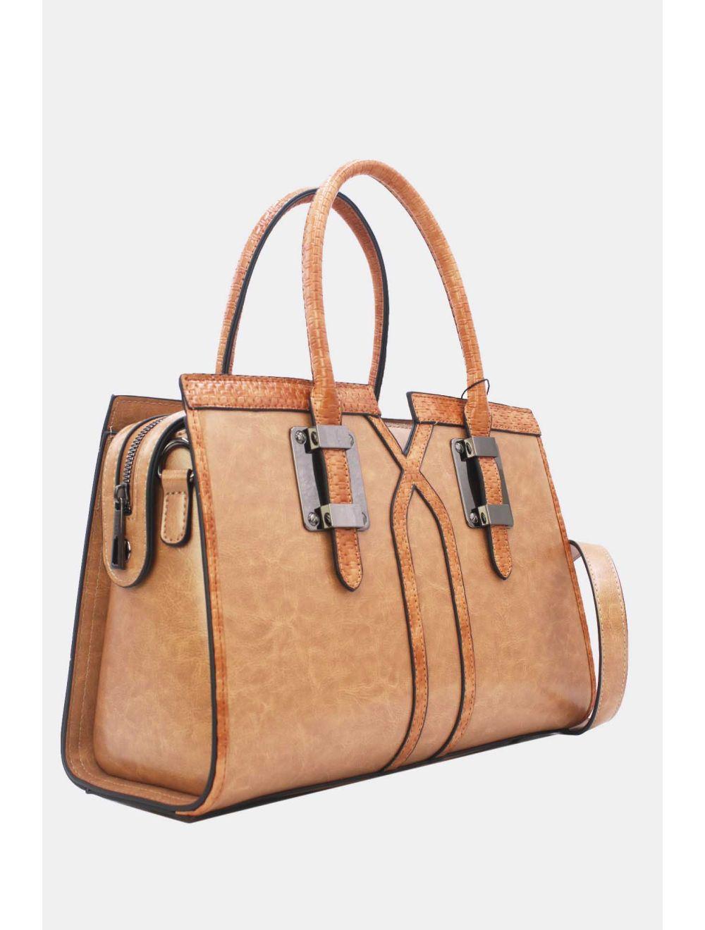 Tom&eva Sac à Main Style Vintage à Anse Embossé 24B-6101-Kaki