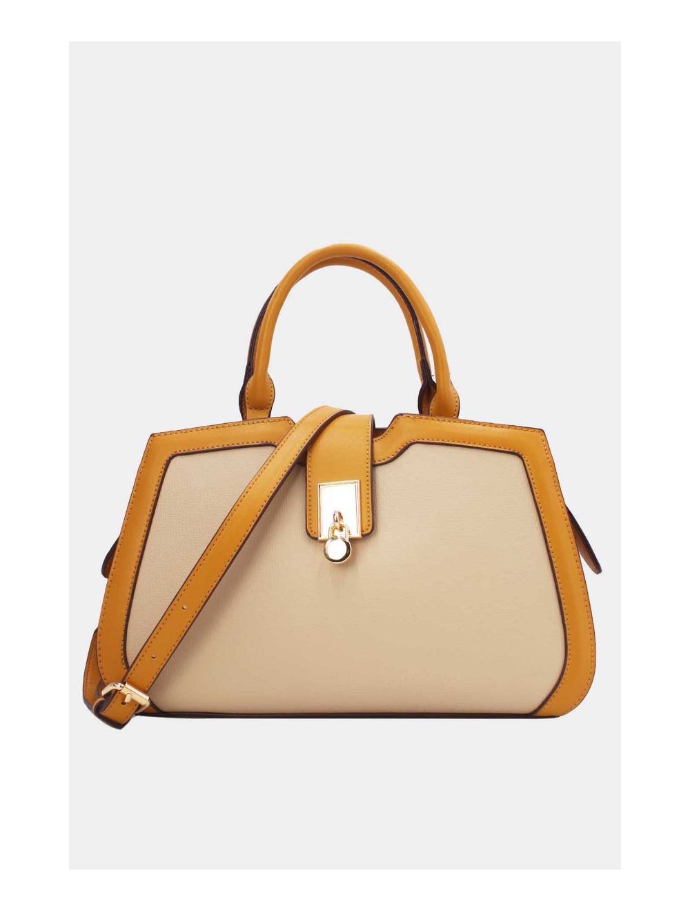 Tom&eva Sac à Main Vintage Femme 24B-5977L-Apricot/Yellow