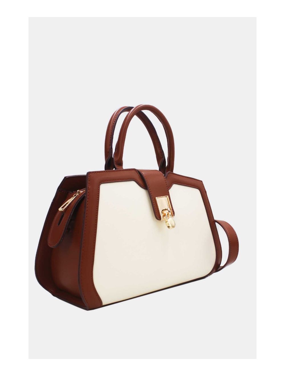 Tom&eva Sac à Main Vintage Femme 24B-5977L-Beige/D.Brown