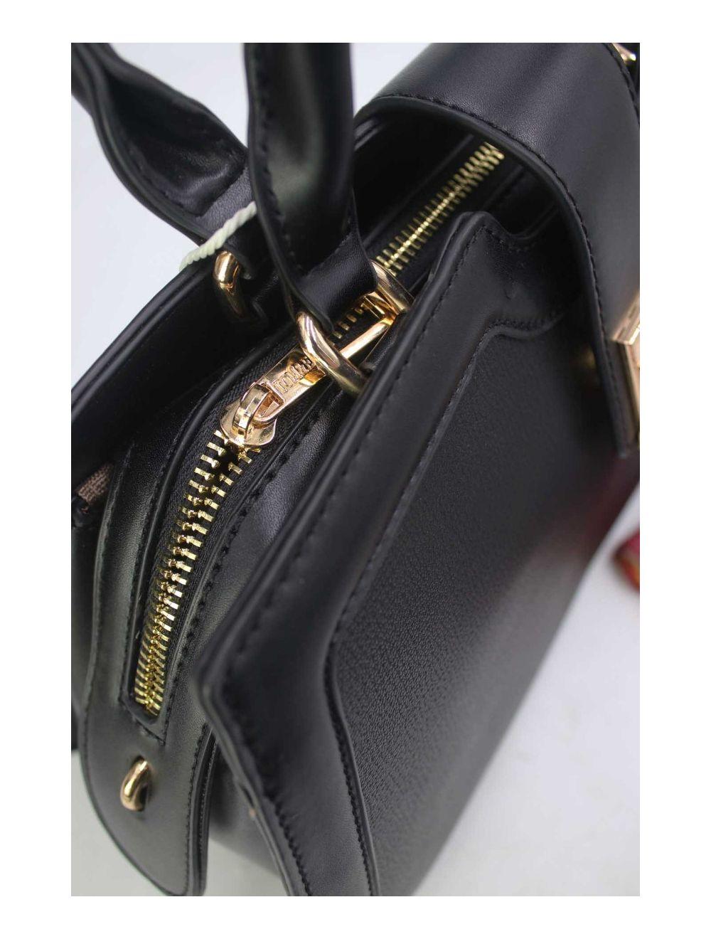 tom&eva Sac à Main Vintage Femme 24B-5977L-Black/Black