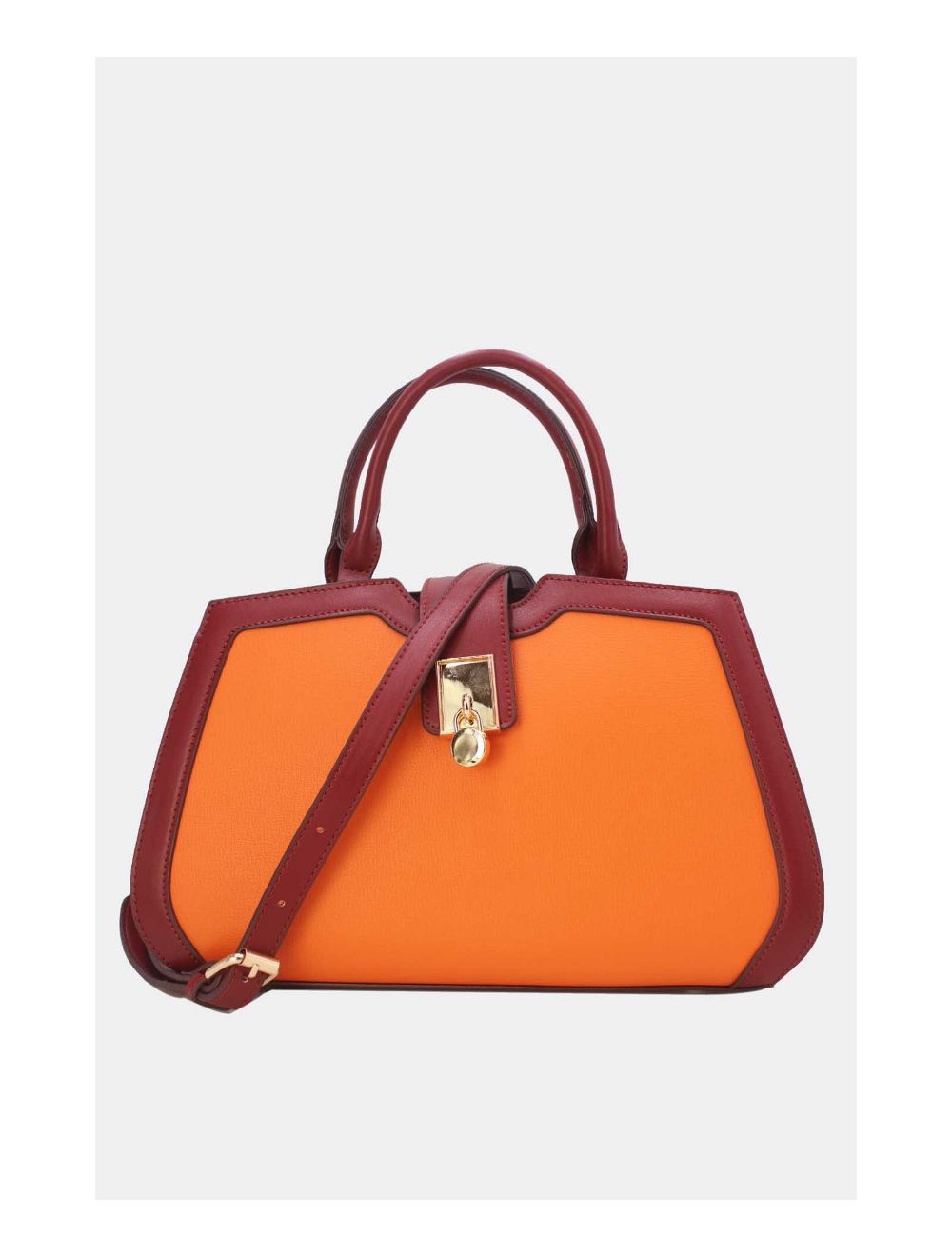 Tom&eva Sac à Main Vintage Femme 24B-5977L-Orange/Red