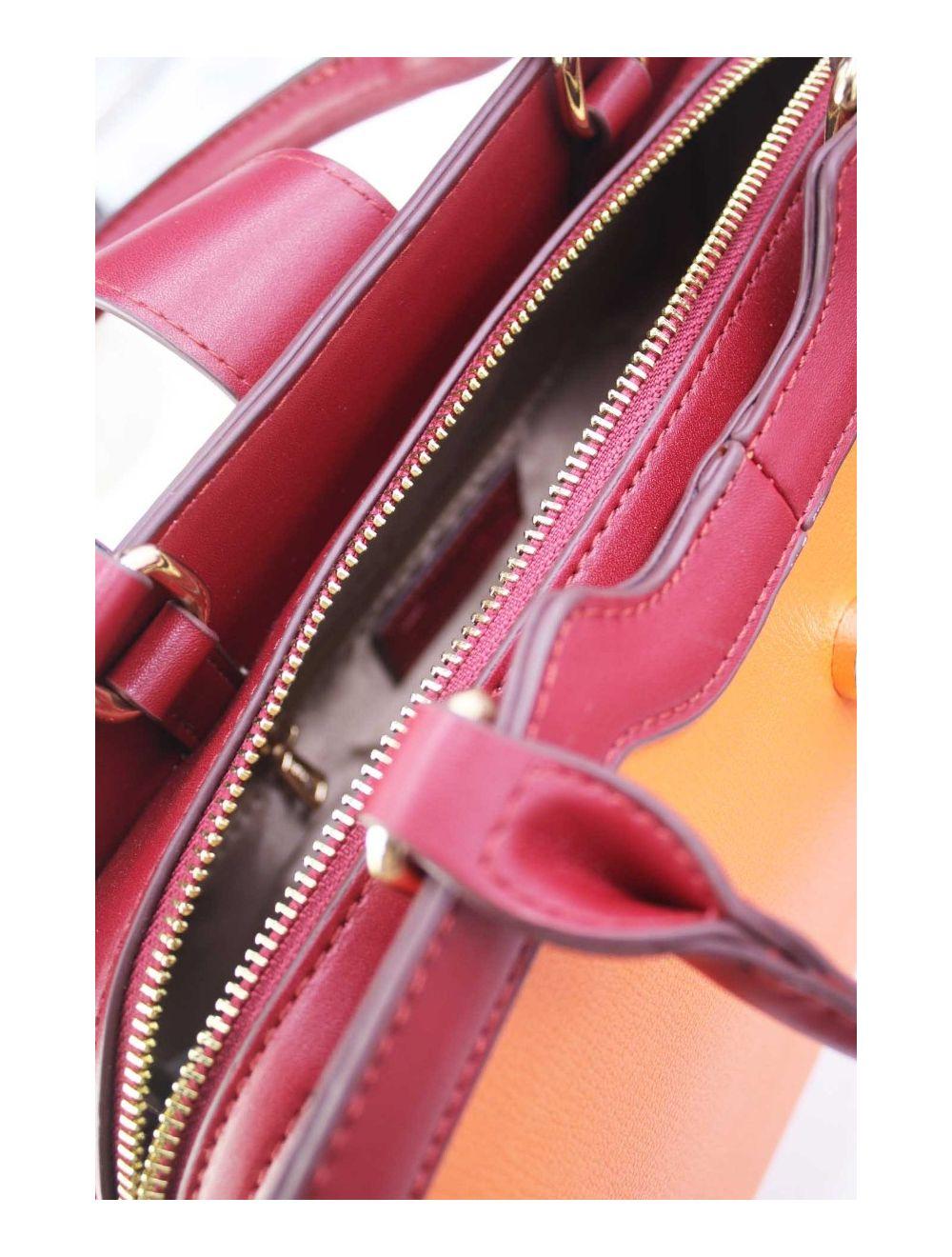 tom&eva Sac à Main Vintage Femme 24B-5977L-Orange/Red