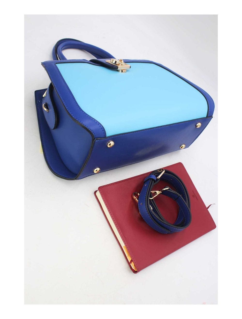 Tom&eva Sac à Main Vintage Femme 24B-5977L-Skyblue/Blue