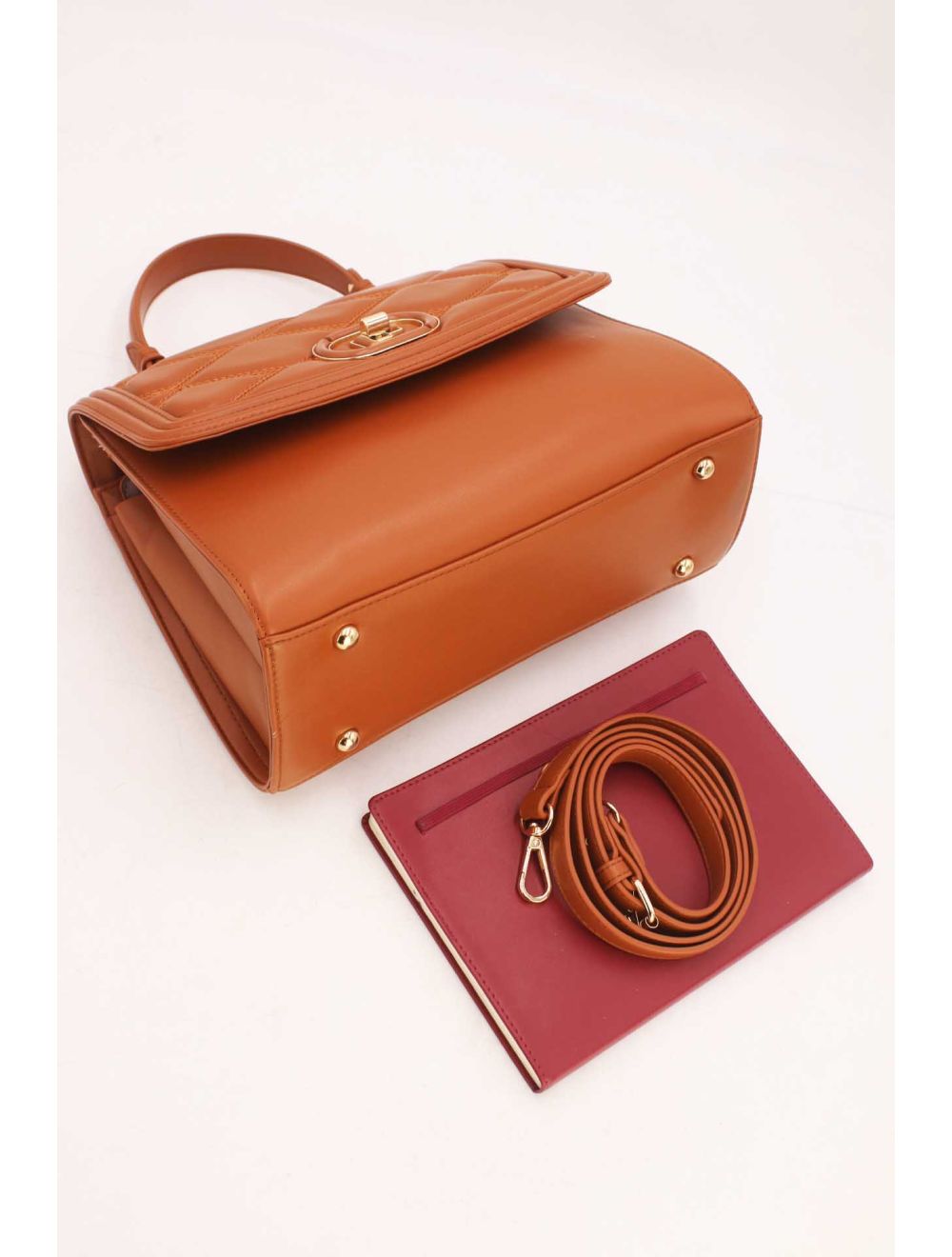 Tom&eva Sac à Rabat Matelassé Chic Femme 22B-5731-Marron