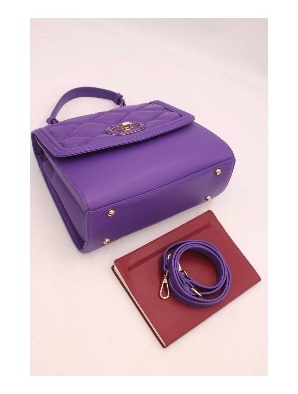 tom&eva Sac à Rabat Matelassé Chic Femme 22B-5731-Purple