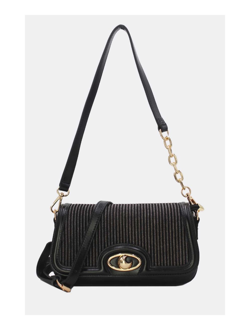 tom&eva Sac Baguette En Jeans 24P-5975-Black/D.Blue