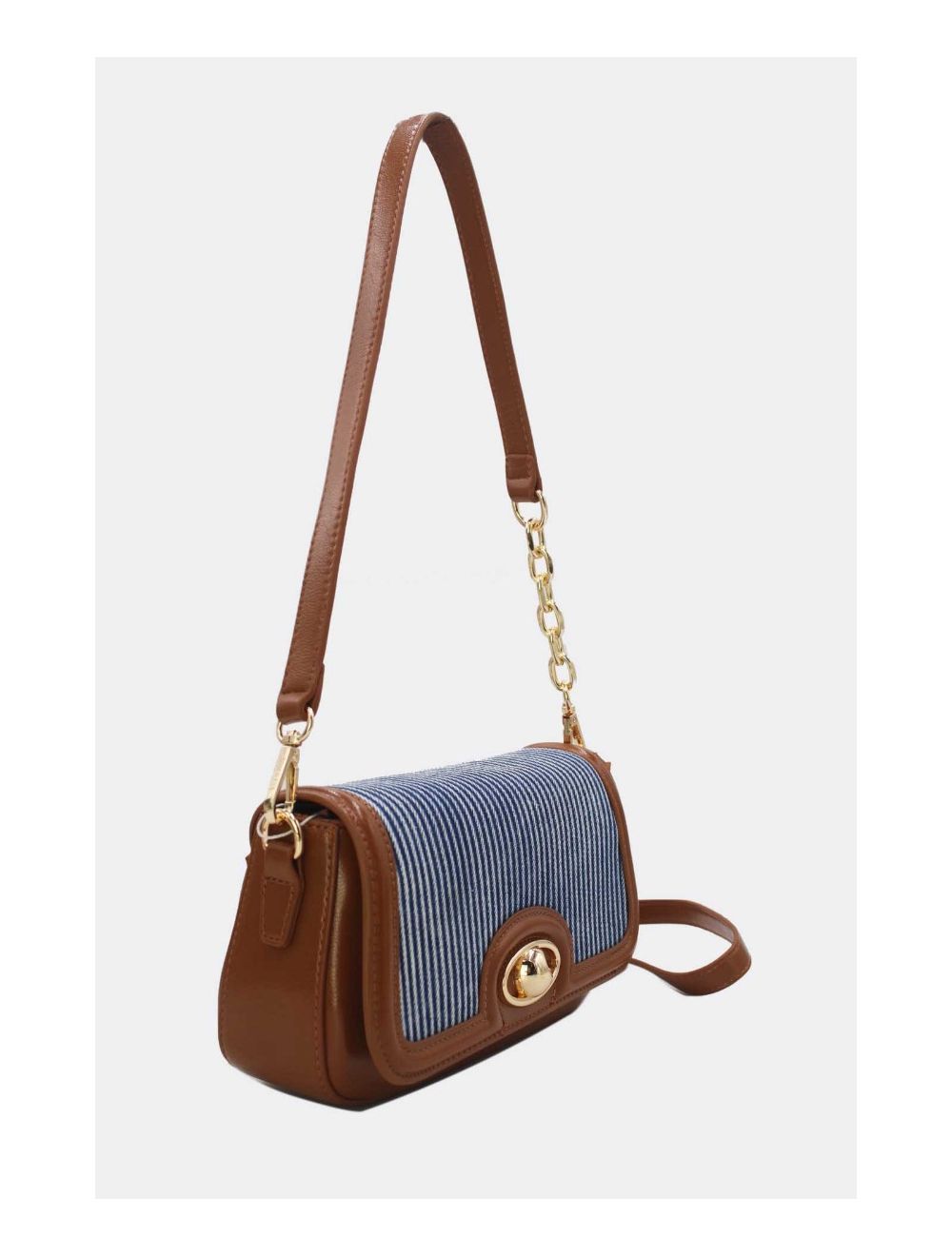 Tom&eva Sac Baguette En Jeans 24P-5975-Brown/L.Blue