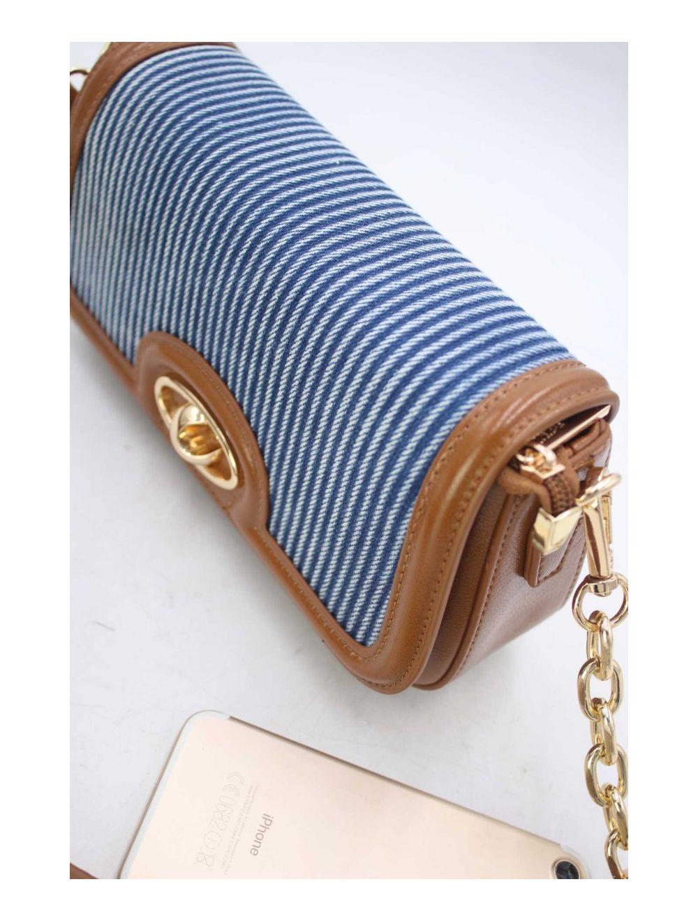 tom&eva Sac Baguette En Jeans 24P-5975-Brown/L.Blue