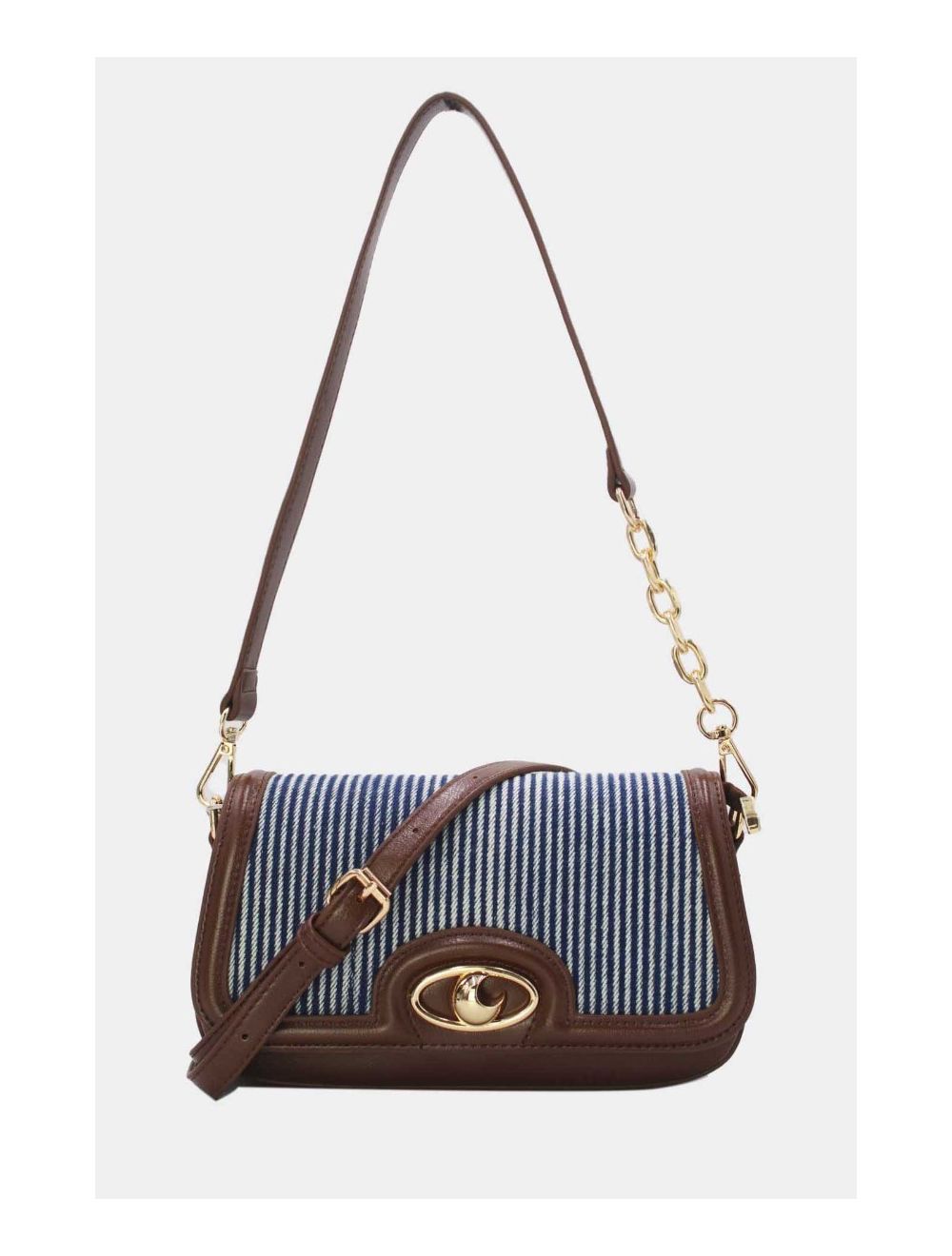 Tom&eva Sac Baguette En Jeans 24P-5975-Coffee/L.Blue