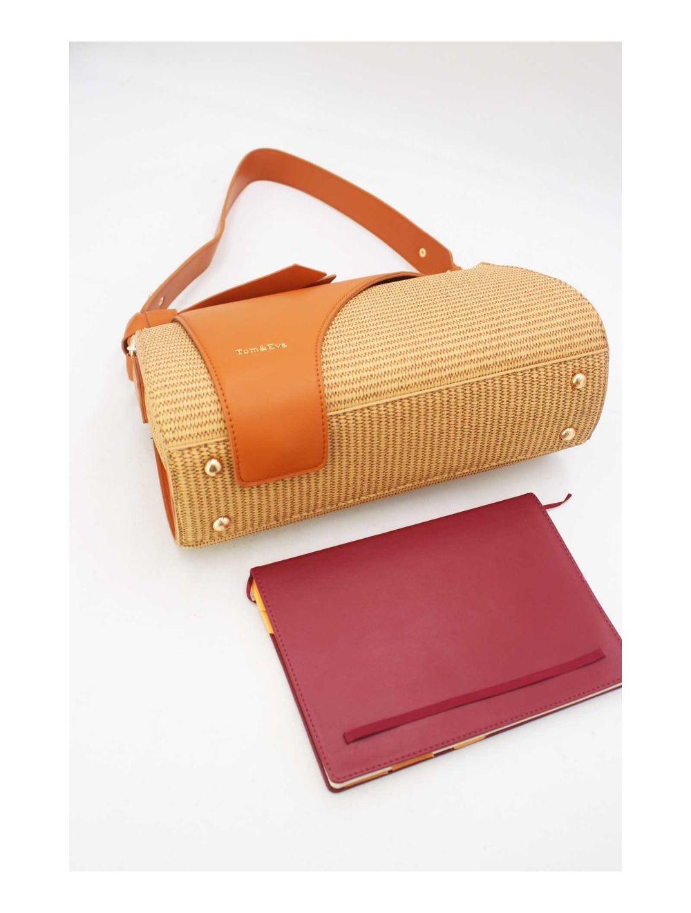 Tom&eva Sac Baguette Femme Avec Nœud 24P-5962-Abricot/Tan