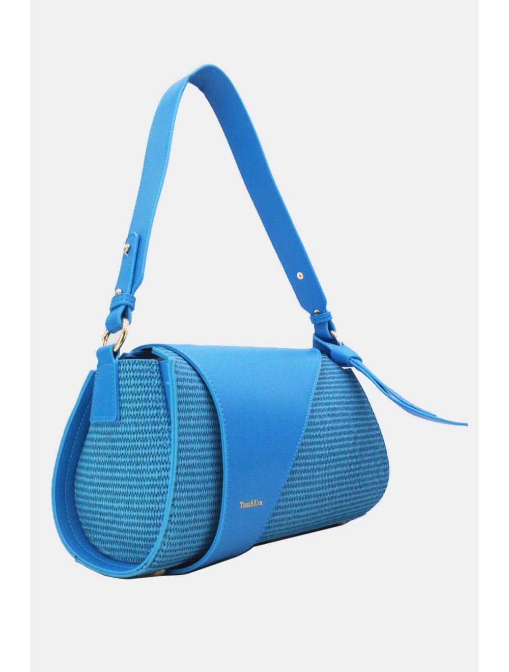 Tom&eva Sac Baguette Femme Avec Nœud 24P-5962-Bleu