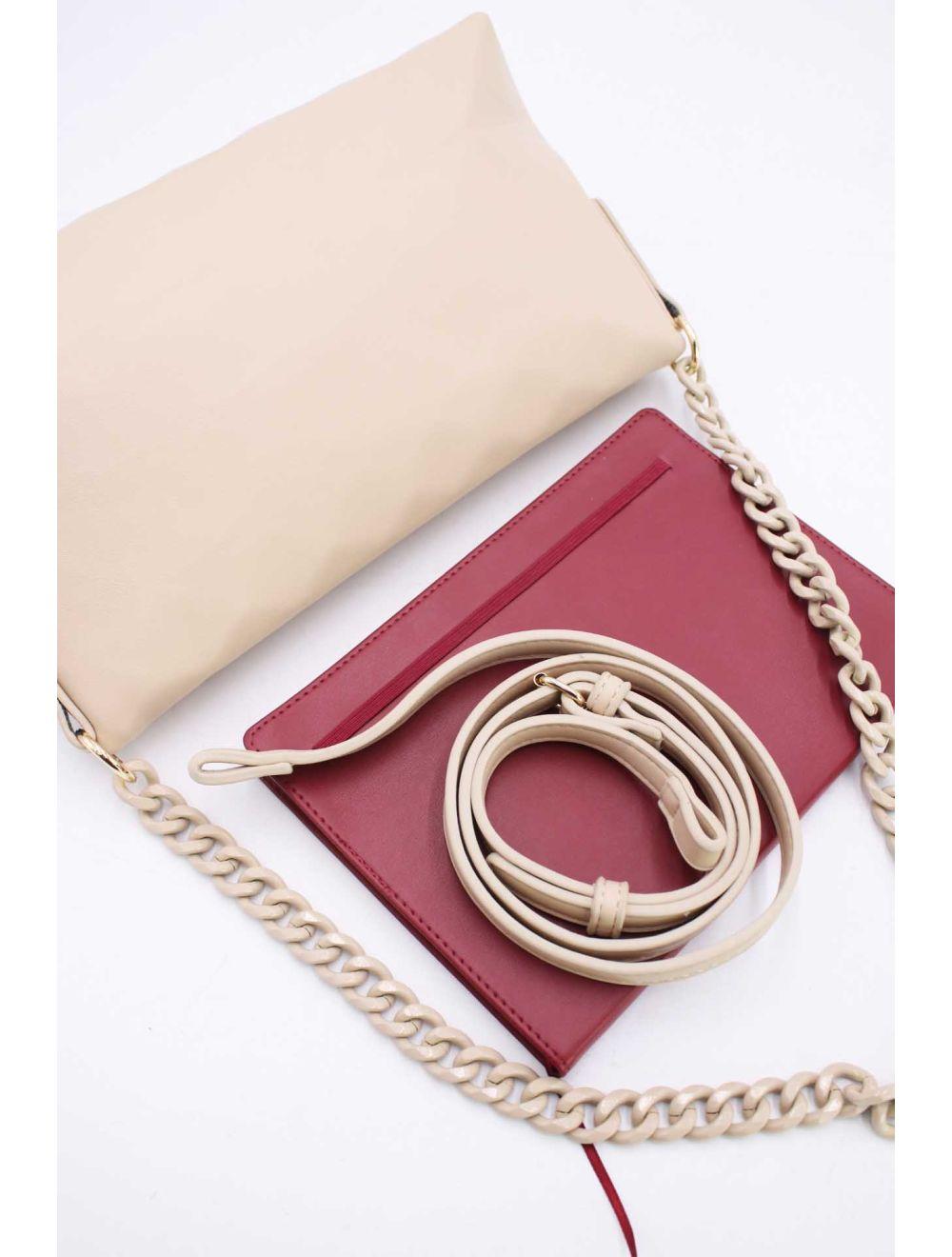 Tom&eva Sac Baguette Géométrique Minimaliste-21P-5258-Abricot