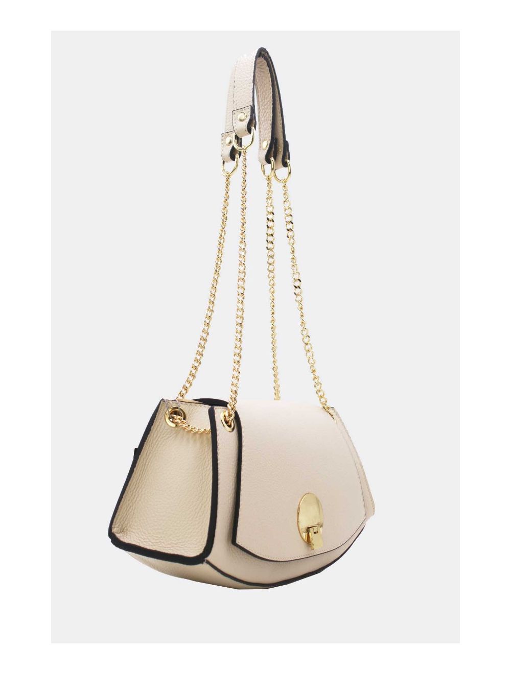 Tom&eva Sac Baguette Vachette Grainée 24C-1488-Beige