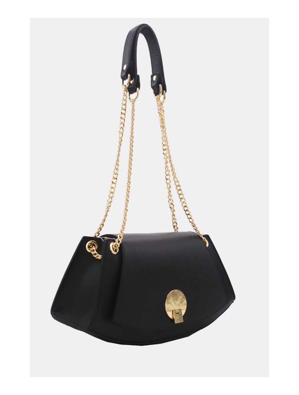 Tom&eva Sac Baguette Vachette Grainée 24C-1488-Noir