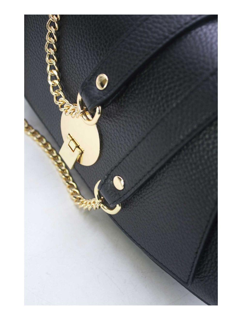 tom&eva Sac Baguette Vachette Grainée 24C-1488-Noir